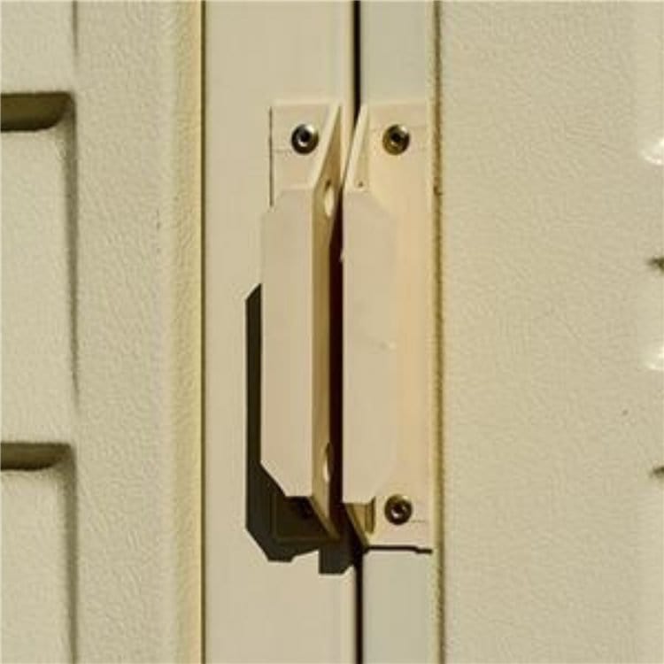 Saffron 4x8ft Lean-To Vinyl Garden Shed with Foundation Kit