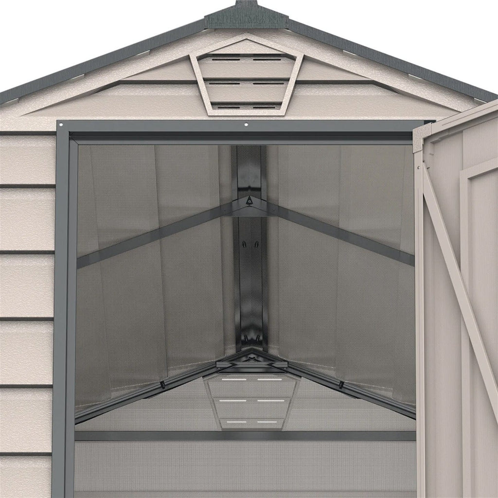 Saffron Apex Plus 4x6 Vinyl Shed