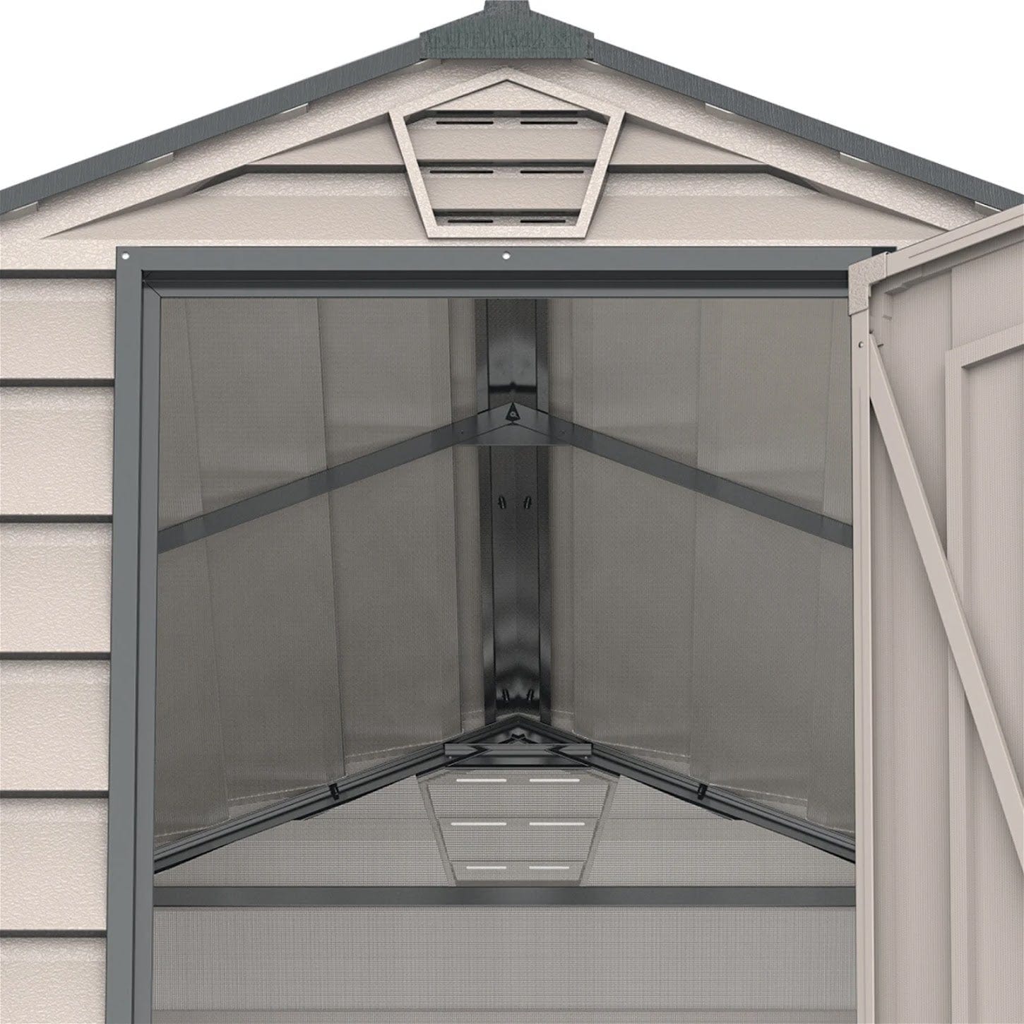 Saffron Apex Plus 4x6 Vinyl Shed