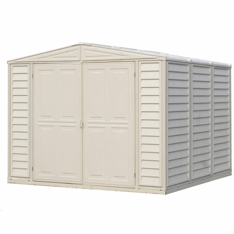 Saffron 8x8ft Vinyl Shed with Foundation Kit
