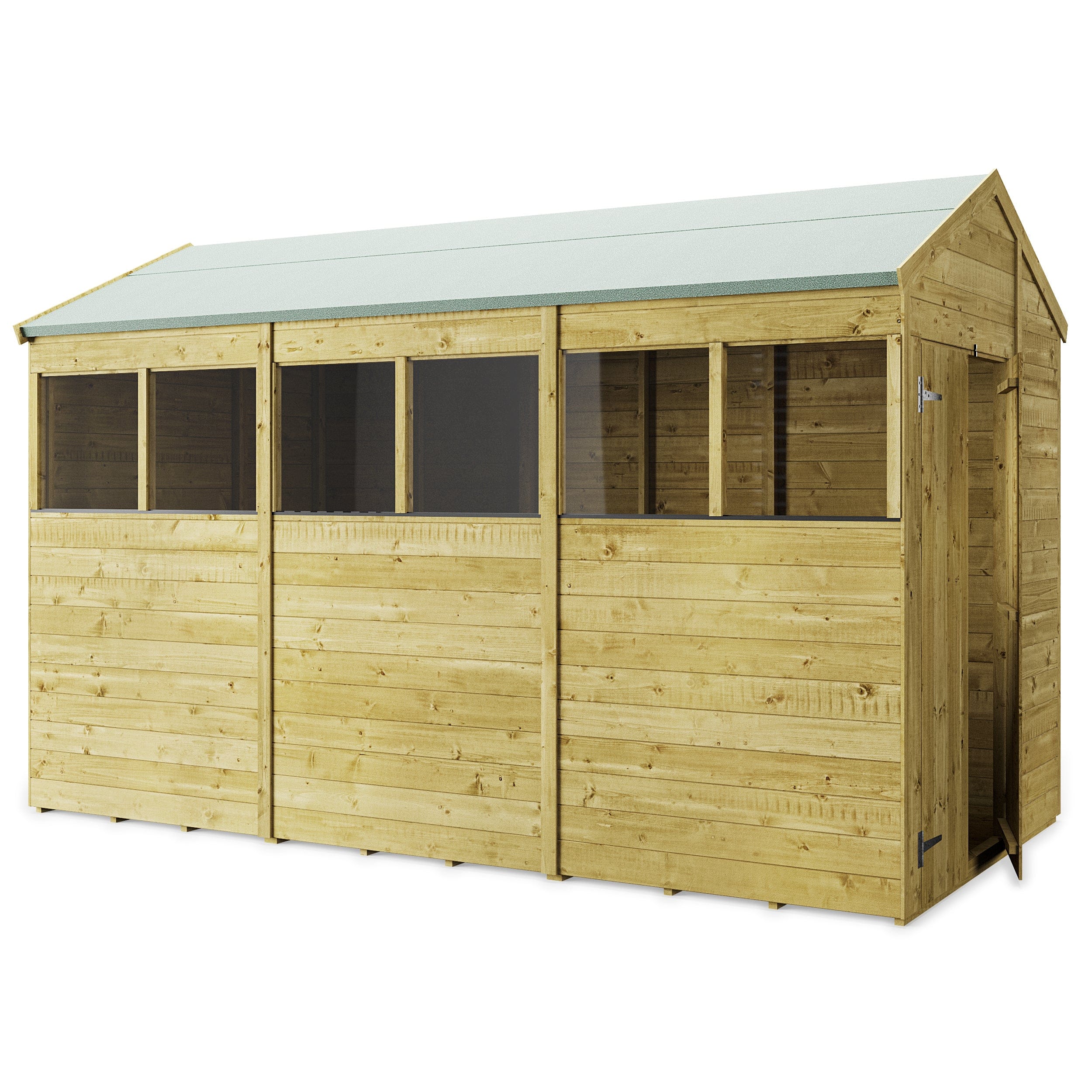 Store More 12 x 6 Tongue and Groove Pressure Treated Apex Shed