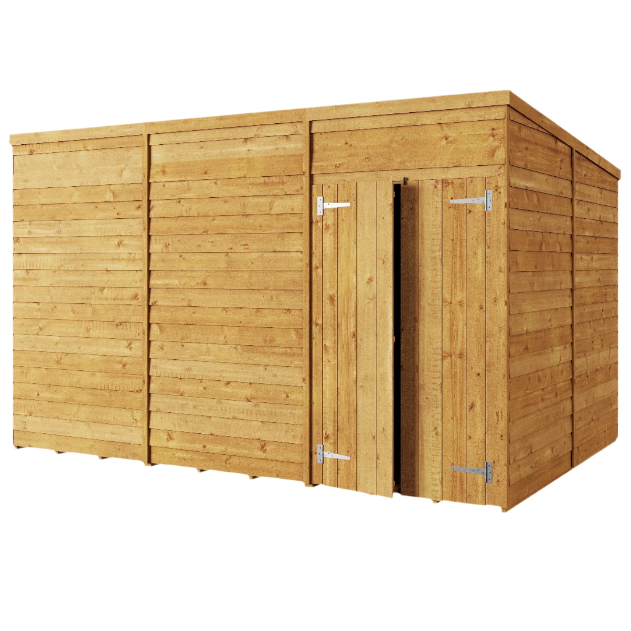 Store More 12 x 8 Pressure Treated Overlap Pent Shed - 12x8 Windowed