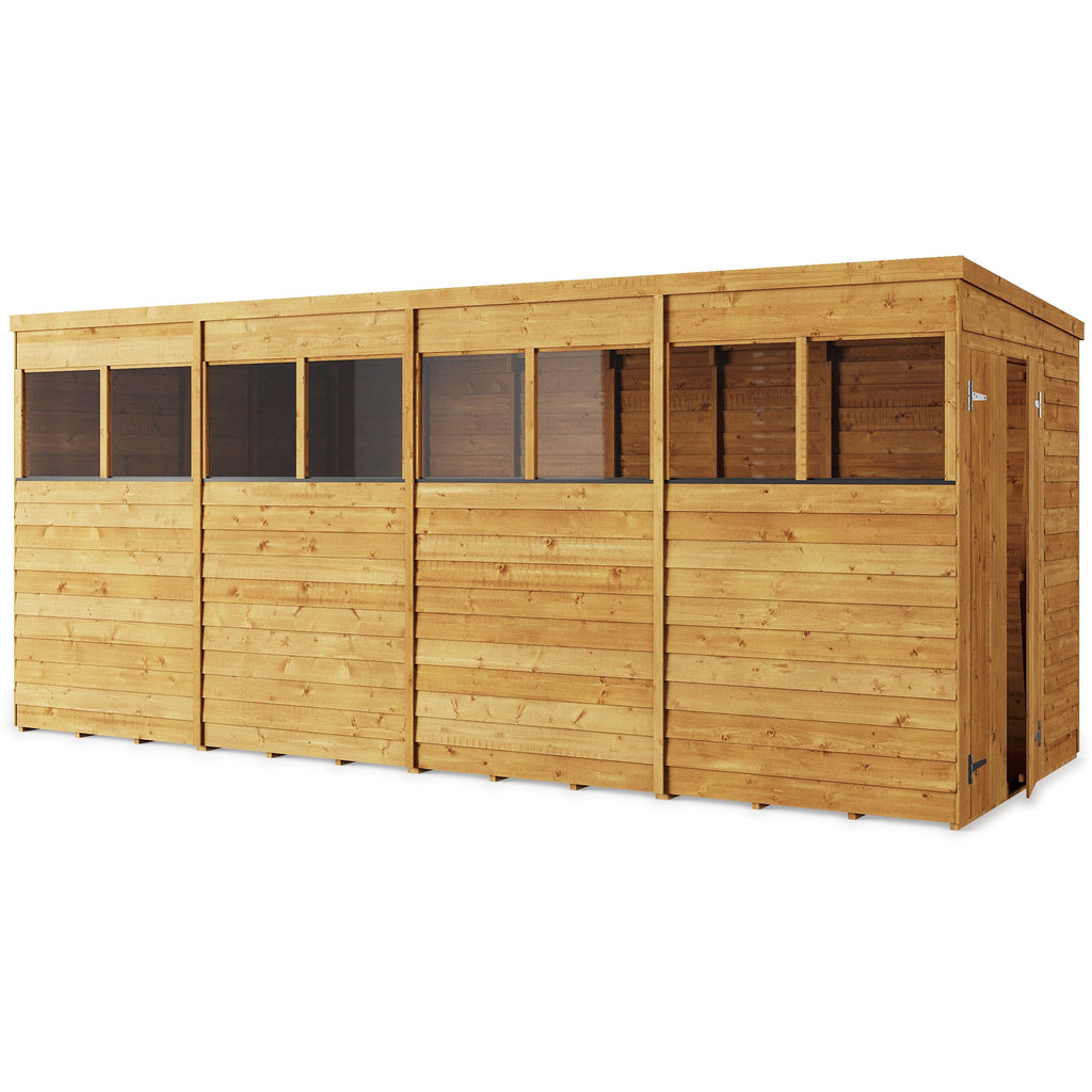 Store More 16 x 6 Pressure Treated Overlap Pent Shed