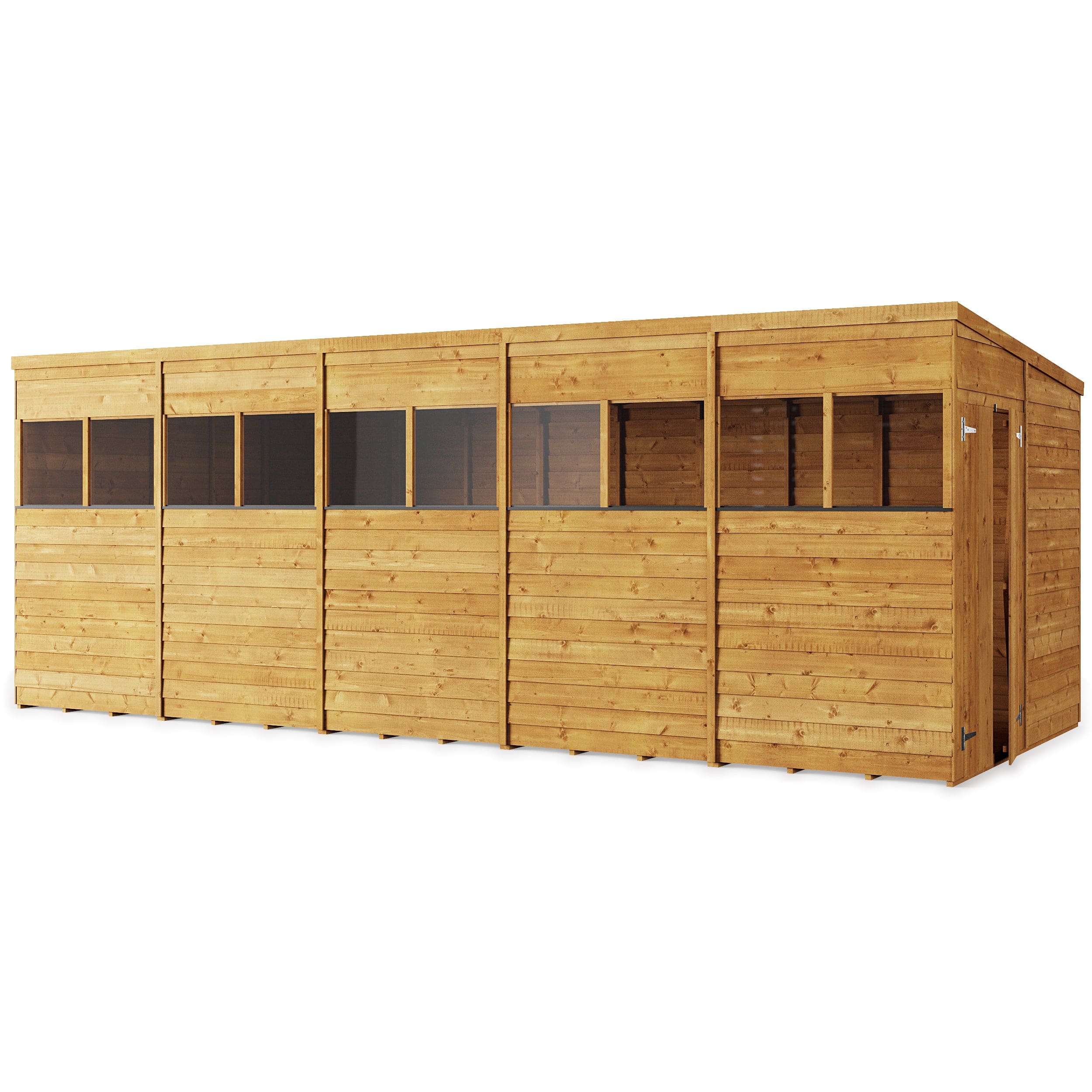 Store More 20 x 8 Pressure Treated Overlap Pent Shed