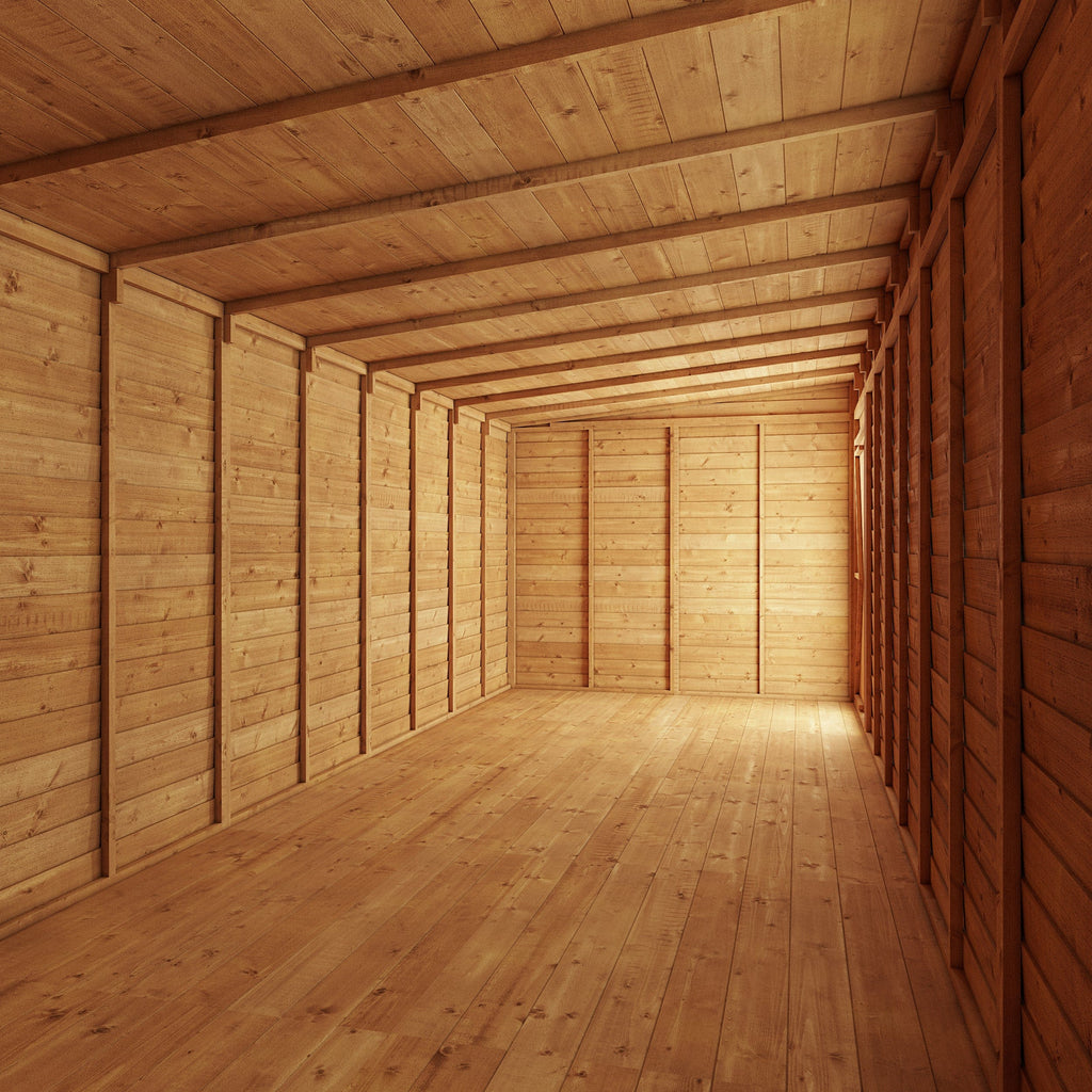 Store More 20 x 8 Pressure Treated Overlap Pent Shed