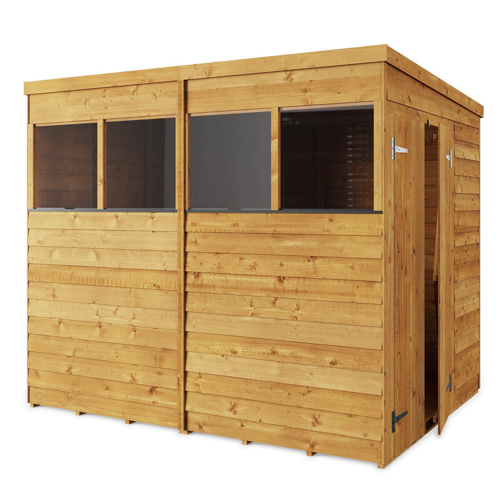 Store More 8 x 6 Pressure Treated Overlap Pent Shed
