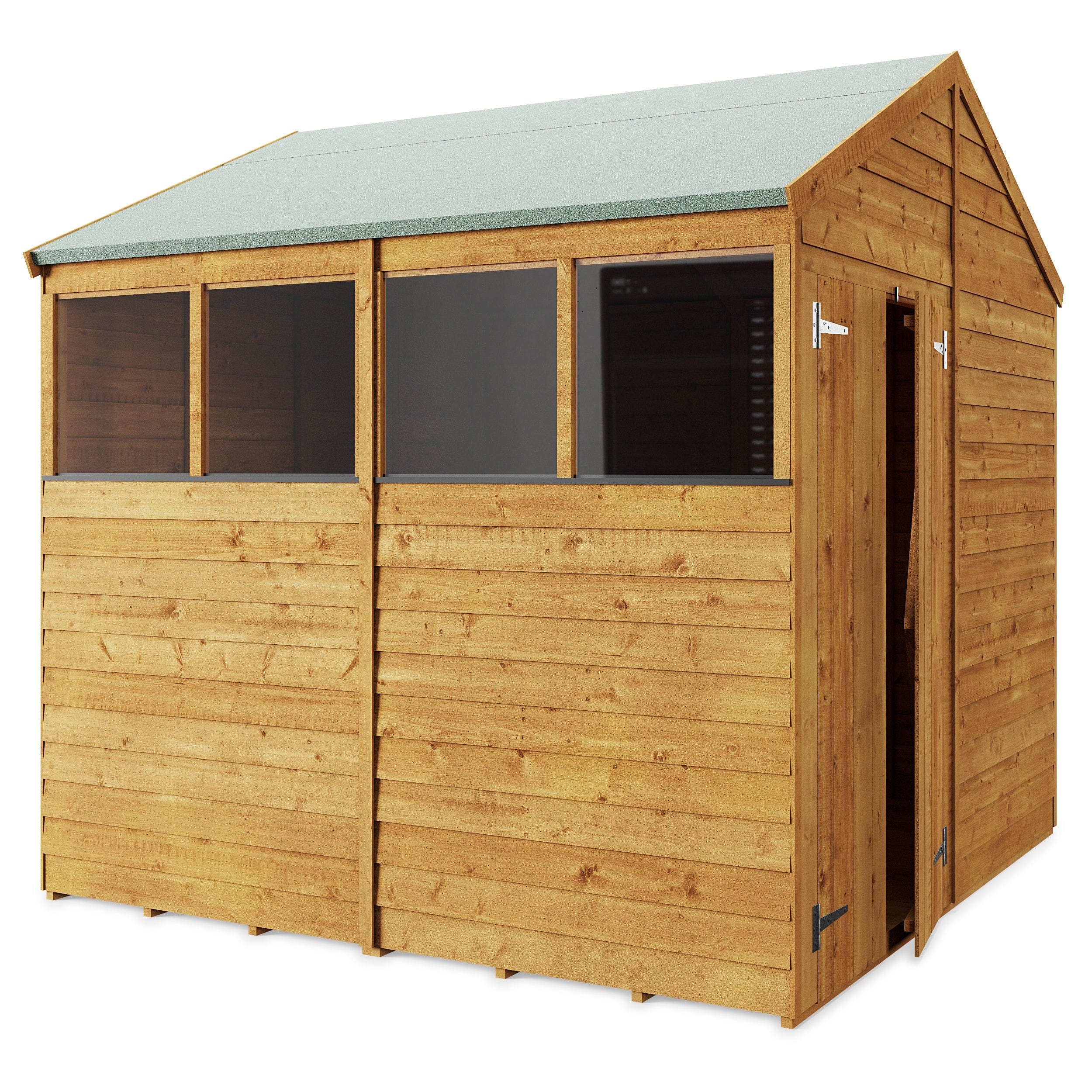 Store More 8x8 Shed Apex Overlap Windowed