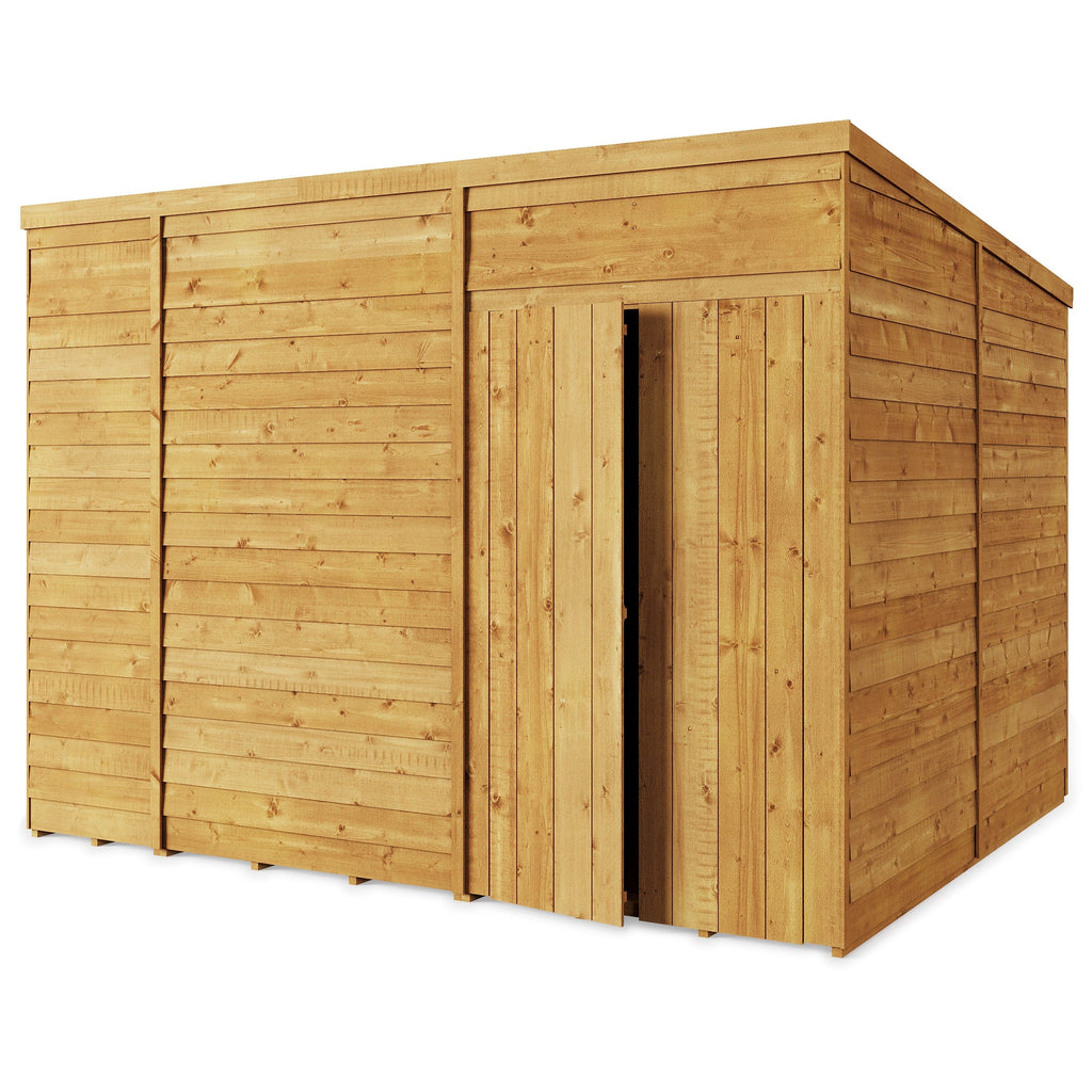 Store More Overlap Pent Shed - 10x8