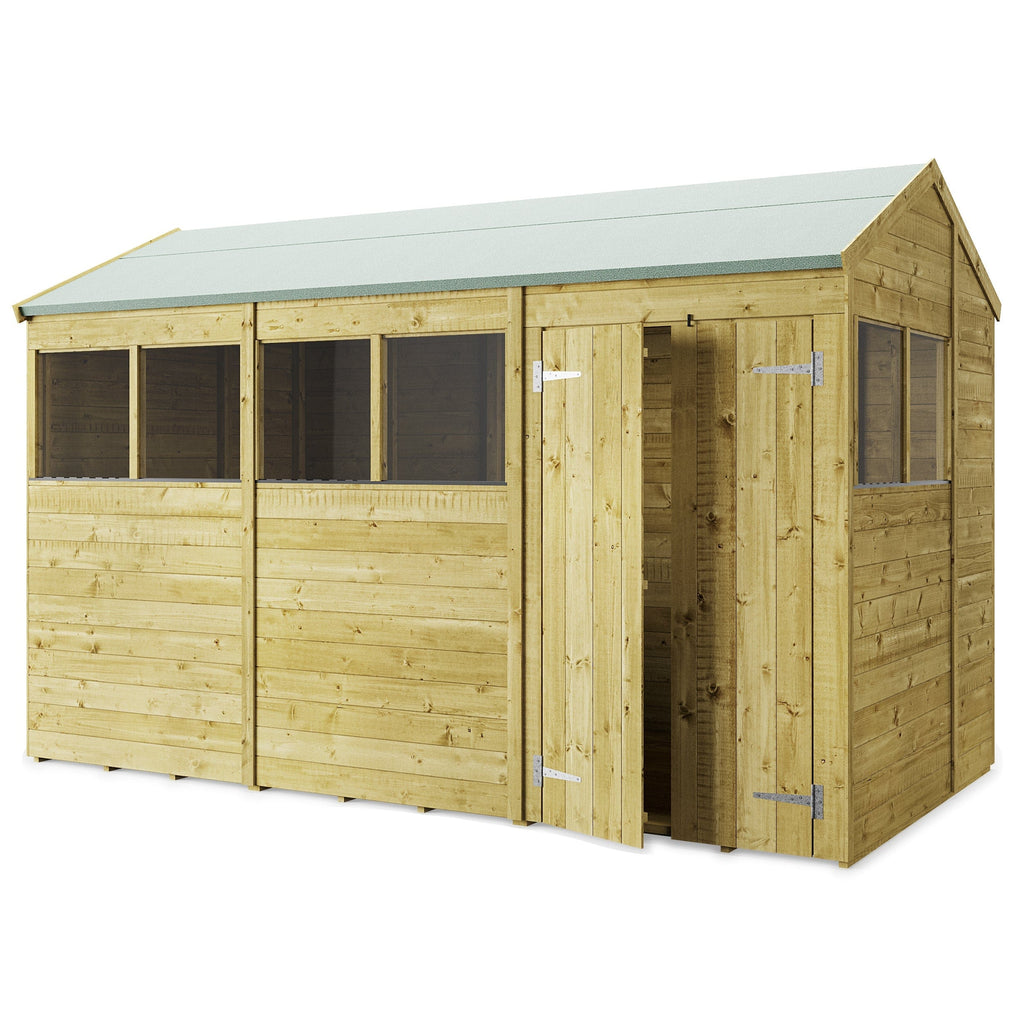 Store More 12 x 6 Tongue and Groove Pressure Treated Apex Shed