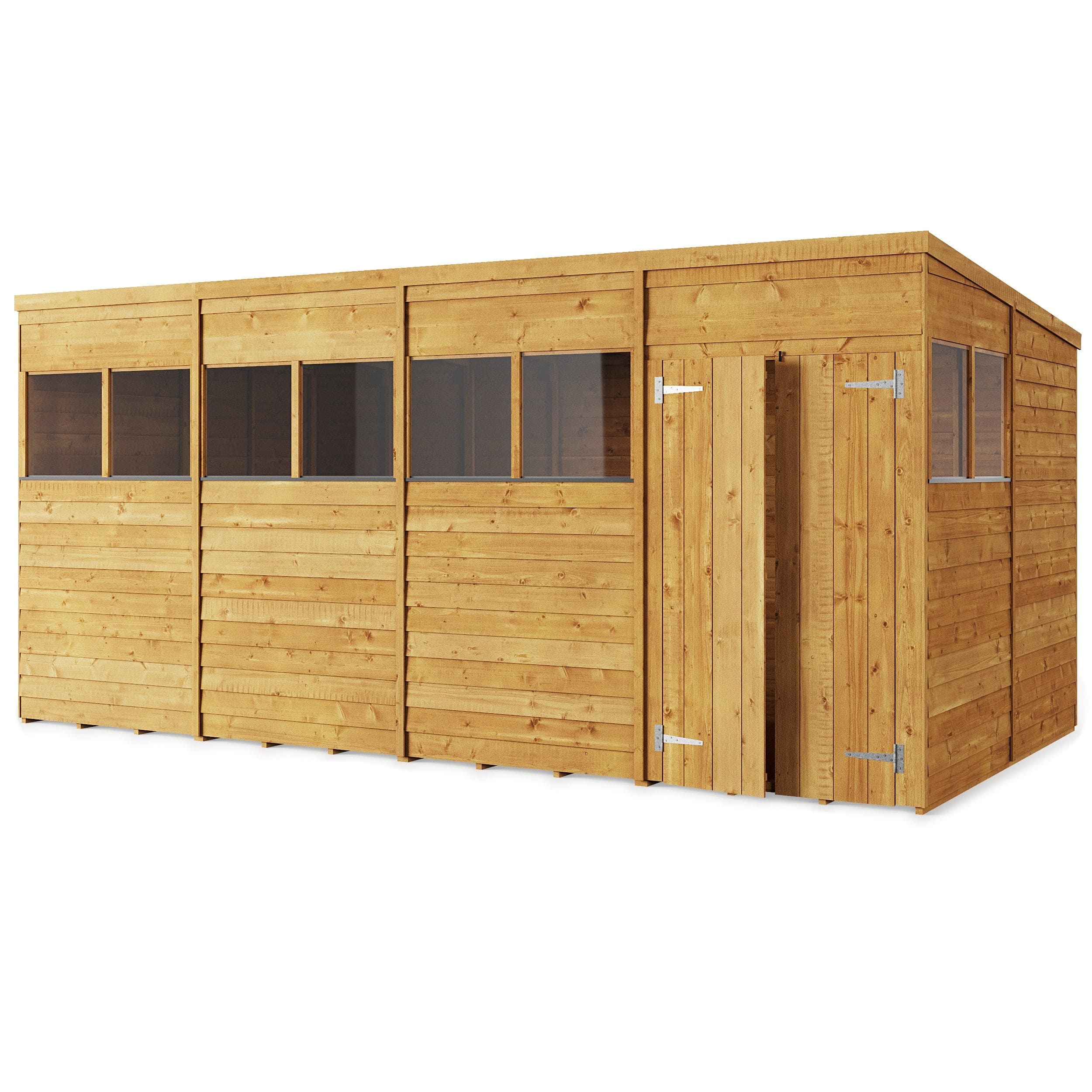 Store More 16 x 8 Pressure Treated Overlap Pent Shed