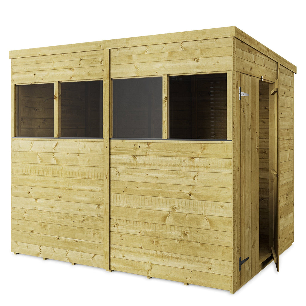 Store More 8 x 6 Tongue and Groove Wooden Pent Shed