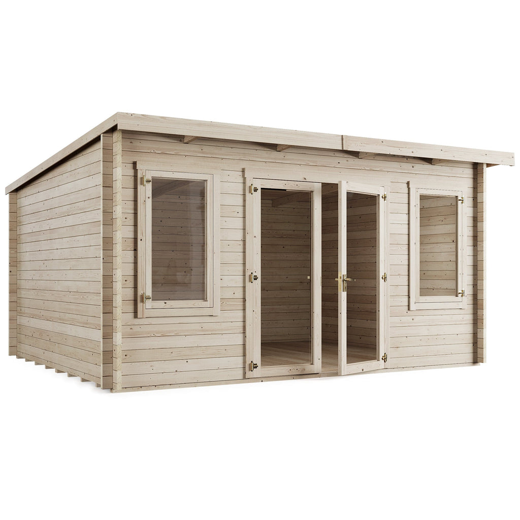Store More Ashley Pent Log Cabin Garden Room - 4.5m x 3.5m