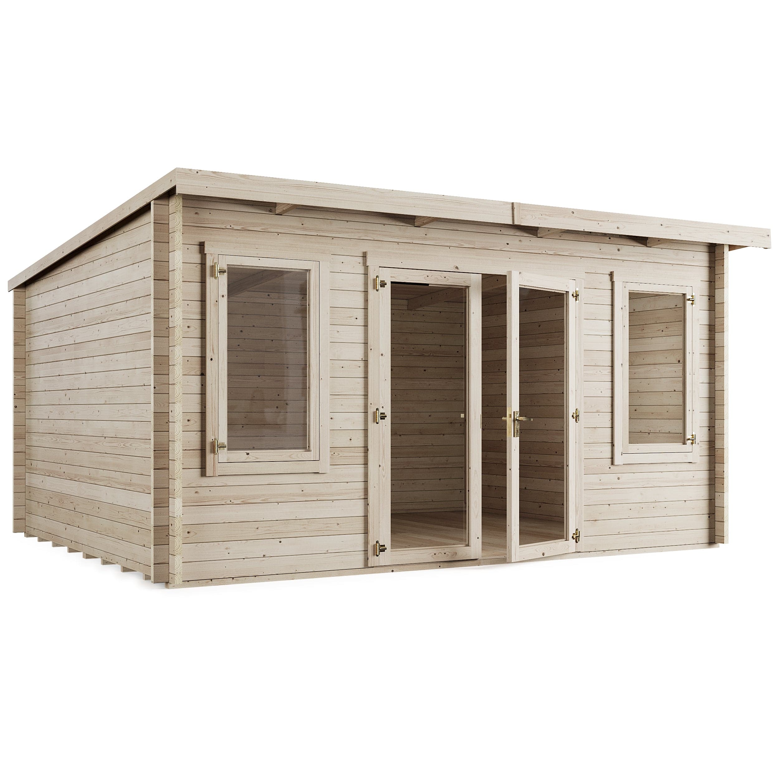 Store More Ashley Pent Log Cabin Garden Room - 4.5m x 3.5m