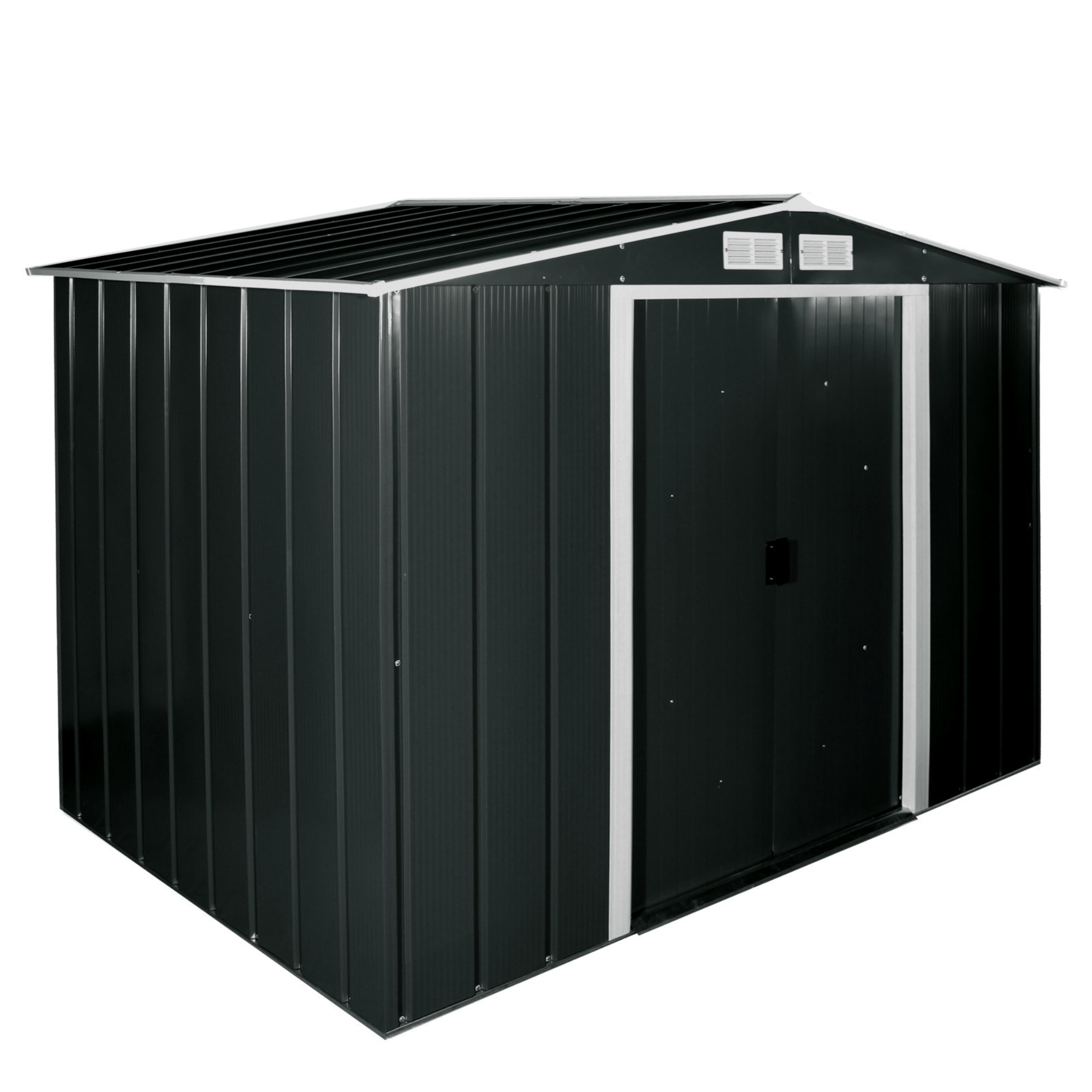 Sapphire 8 x 8 Apex Grey Metal Shed