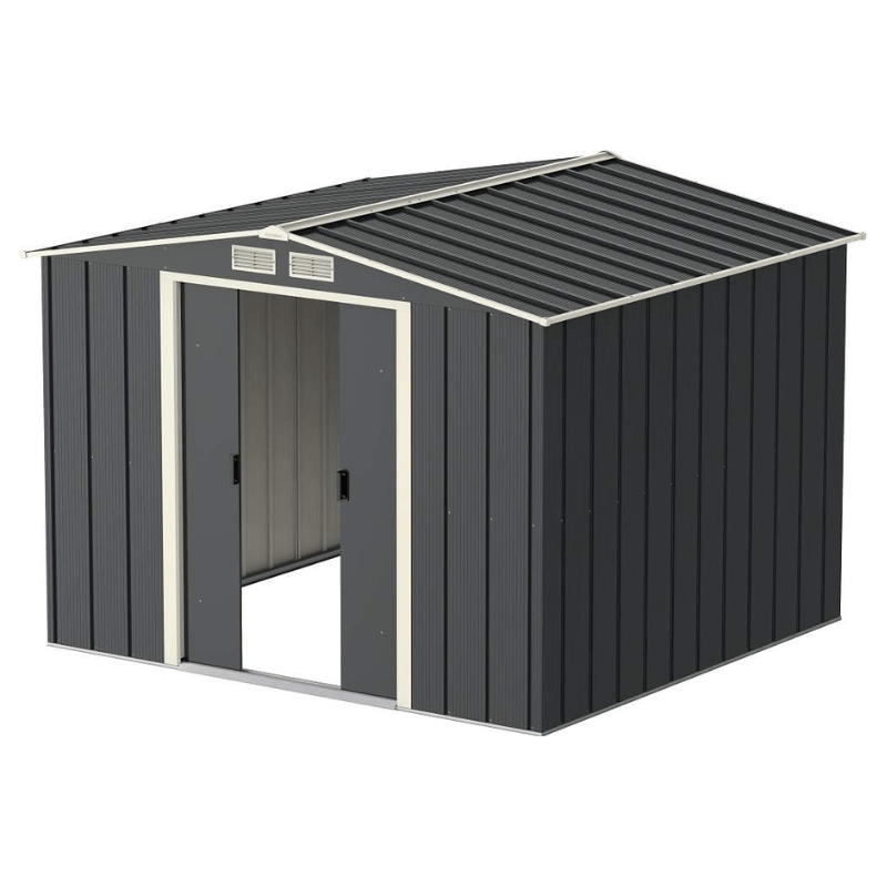 Sapphire 8 x 8 Apex Grey Metal Shed