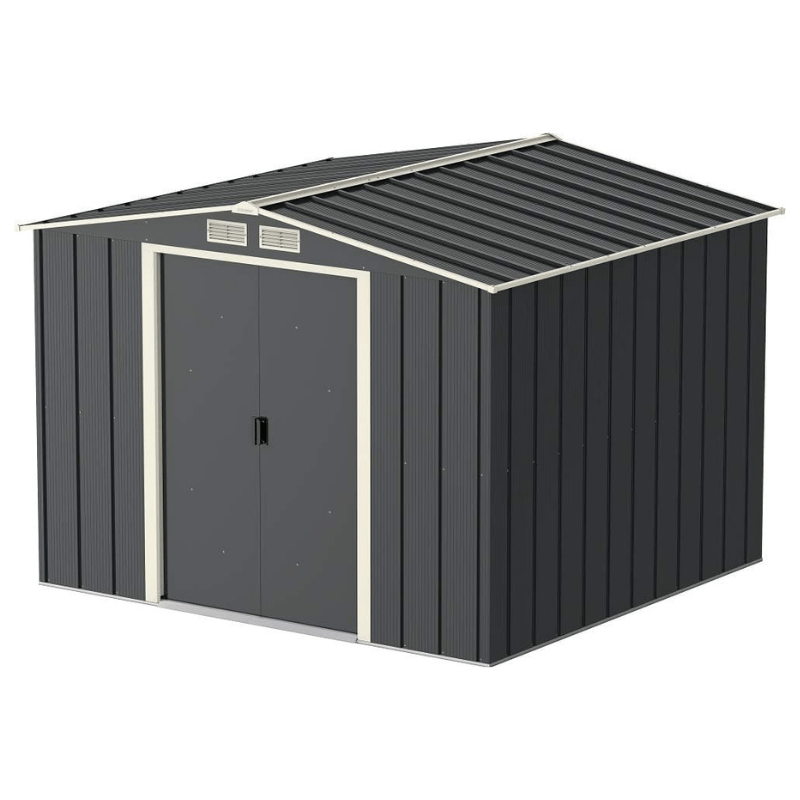 Sapphire 8 x 8 Apex Grey Metal Shed