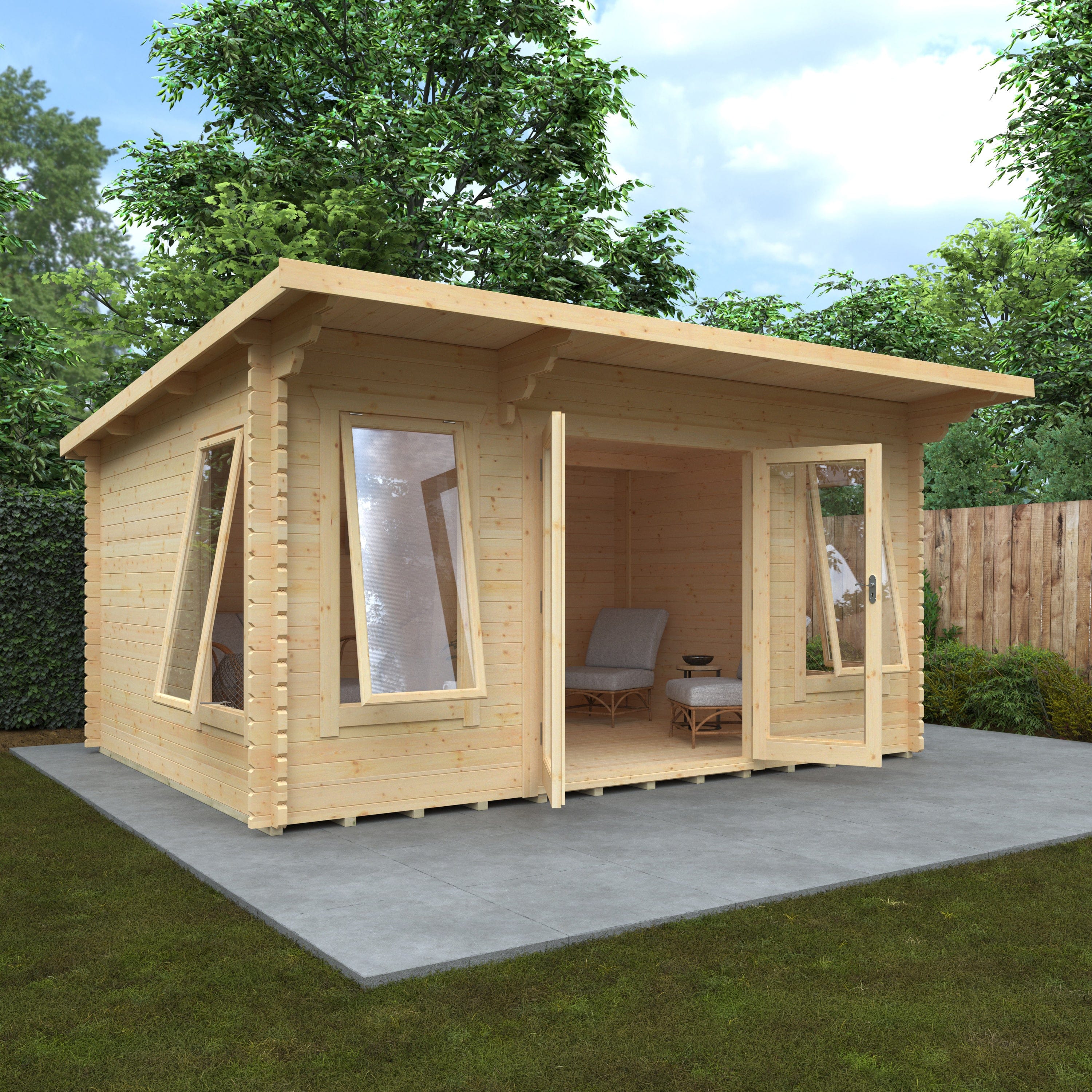 Wildlands 16 x 12 The Beausale 44mm Log Cabin