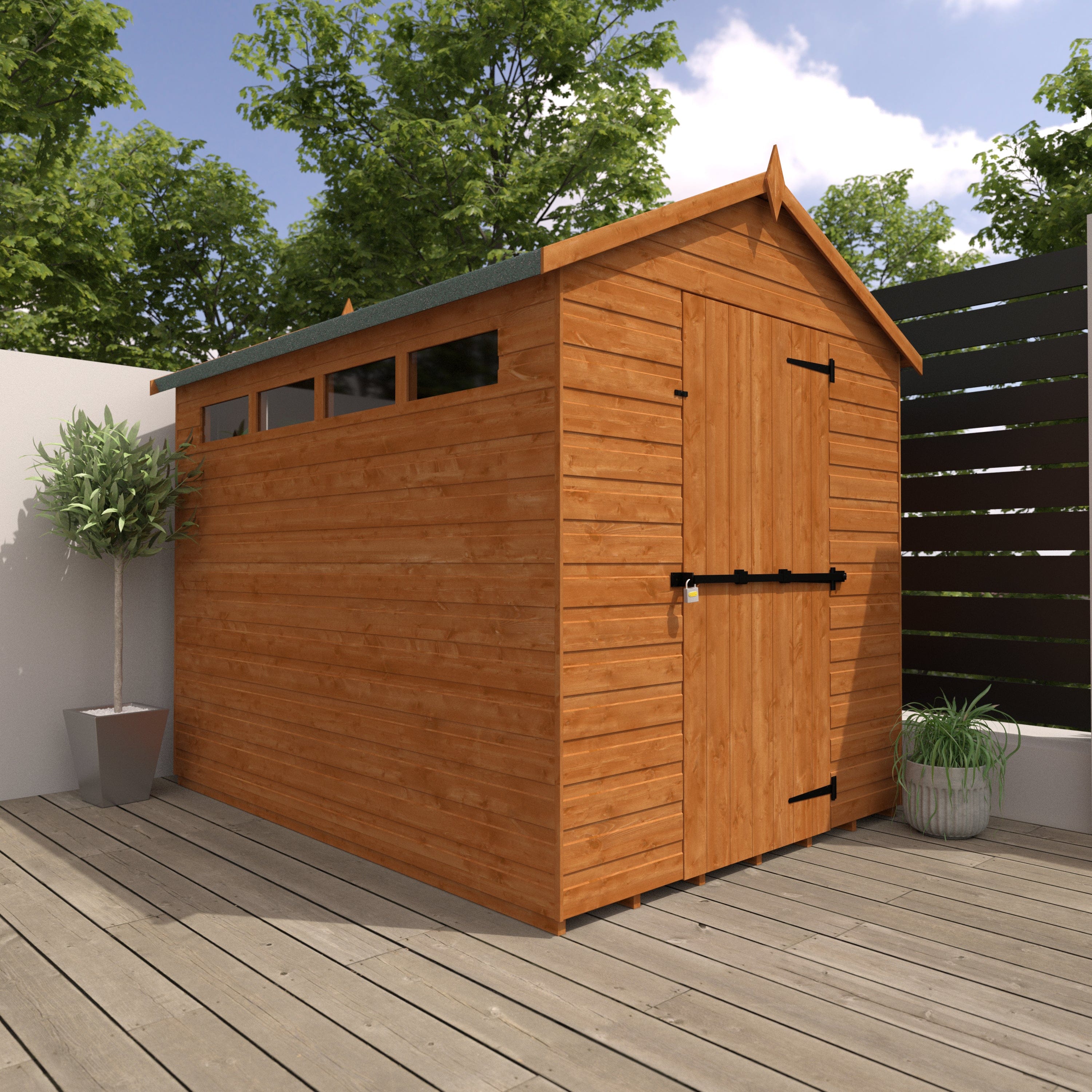 Wildlands 8x6 Security Apex Garden Shed