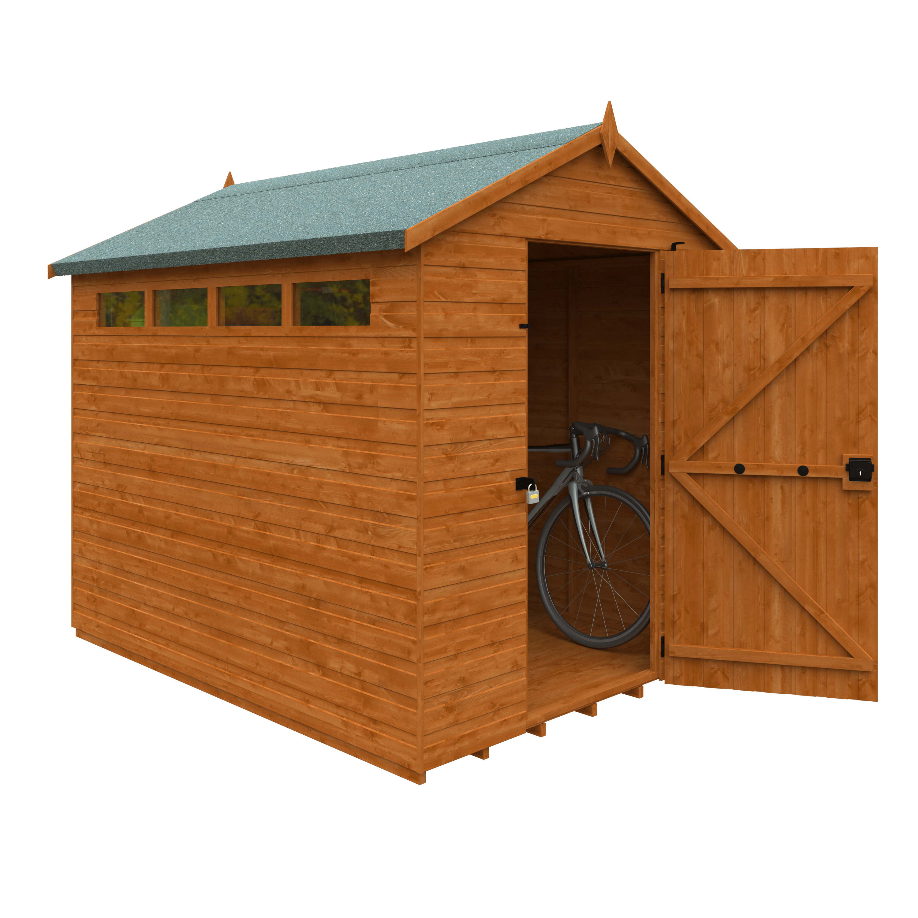 Wildlands 8x6 Security Apex Garden Shed