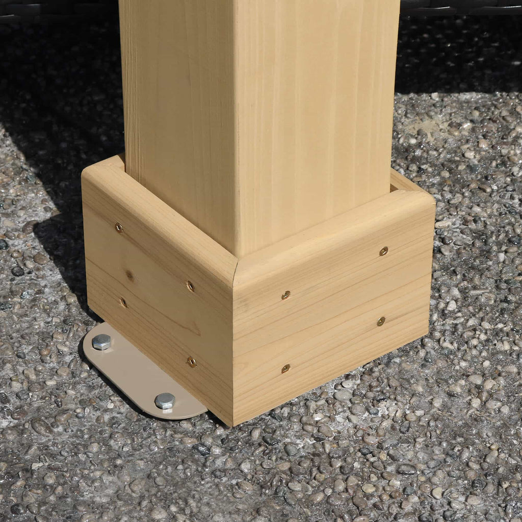 Yardistry Meridian 10ft x 12ft (3m x 3.7m) Wooden Gazebo