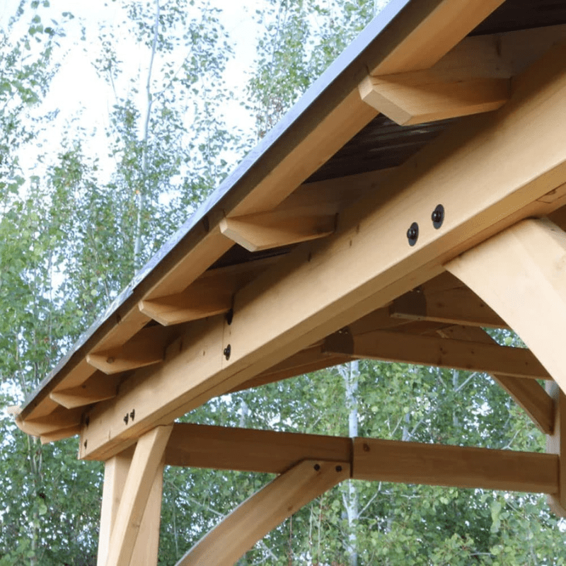 Yardistry Carolina Wooden Pavilion with Roof – 13ft x 11ft (4m x 3.4m)