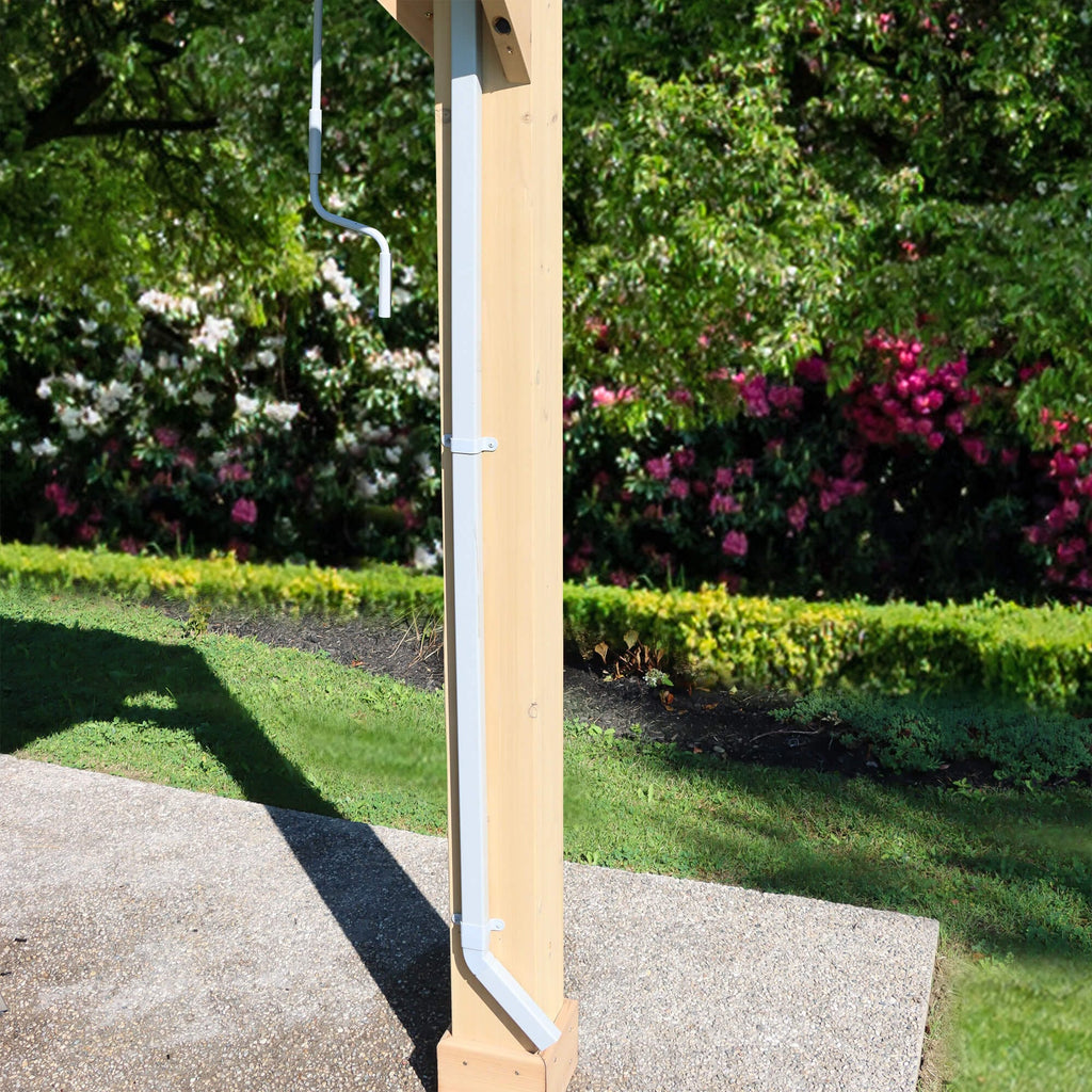 Yardistry 10ft x 20ft (3m x 6m) Meridian Pergola with Louvered Roof